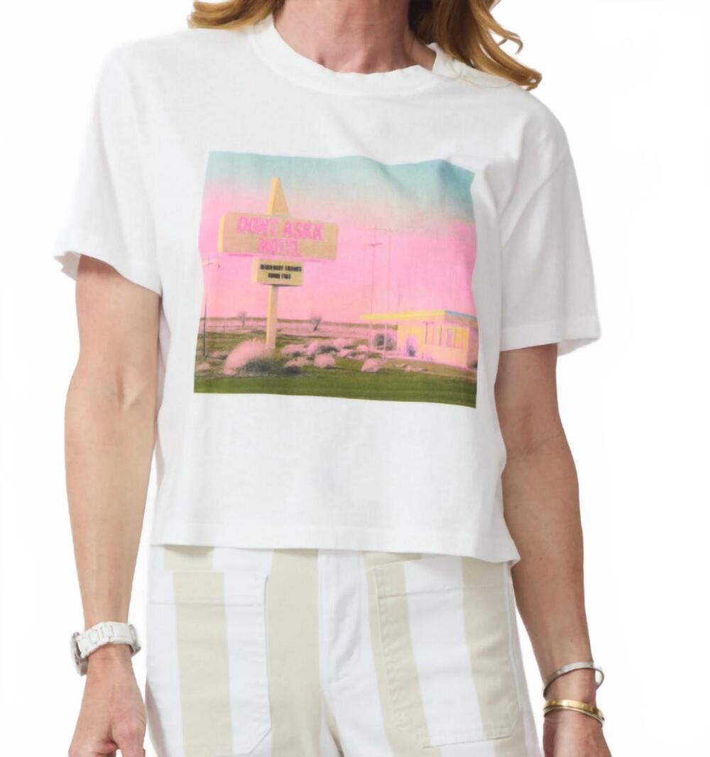 NEW ASKK NY shrunken tee in white
